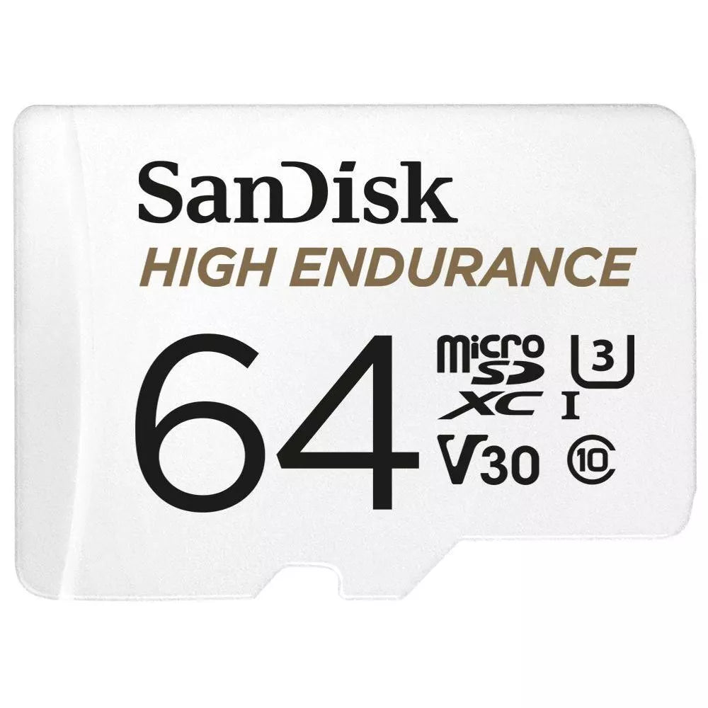 SanDisk High Endurance microSD Card for Dash Cams and CCTV Security Cameras